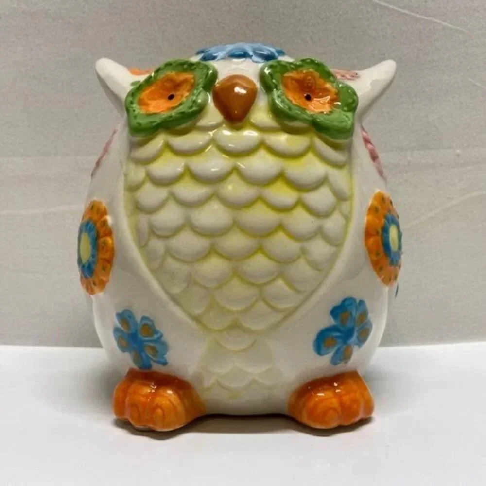 Vintage Pier 1‎ Owl Piggy Bank 5